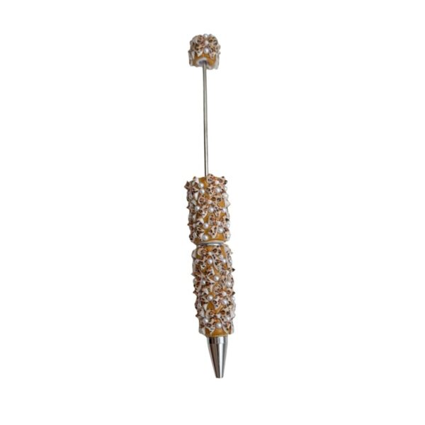 Wholesale Leopard Print Bow Pearl Full Diamond DIY Beadable Pen