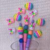 Wholesale Random Easter colored cartoon 3D Focal Beads