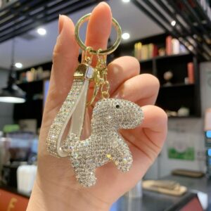Rhinestone-encrusted pony (white) / 4.5*5
