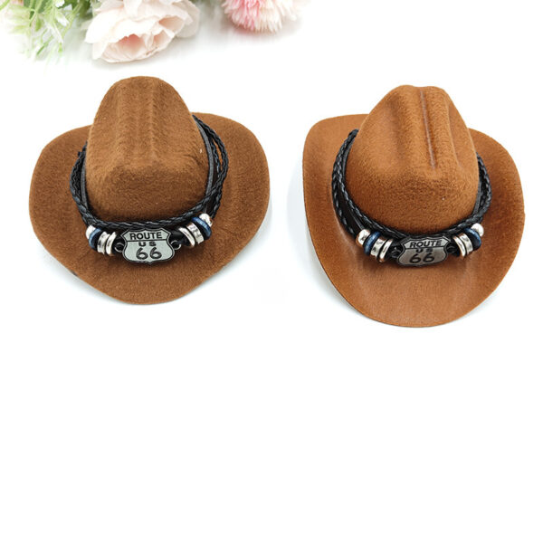 Wholesale Gentleman Cowboy Hat Mini Doll Accessories