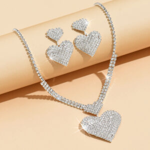 1201 silver necklace + earrings