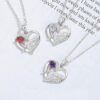 Wholesale Mother's Day gift heart-shaped letter 'MoM' necklace jewelry