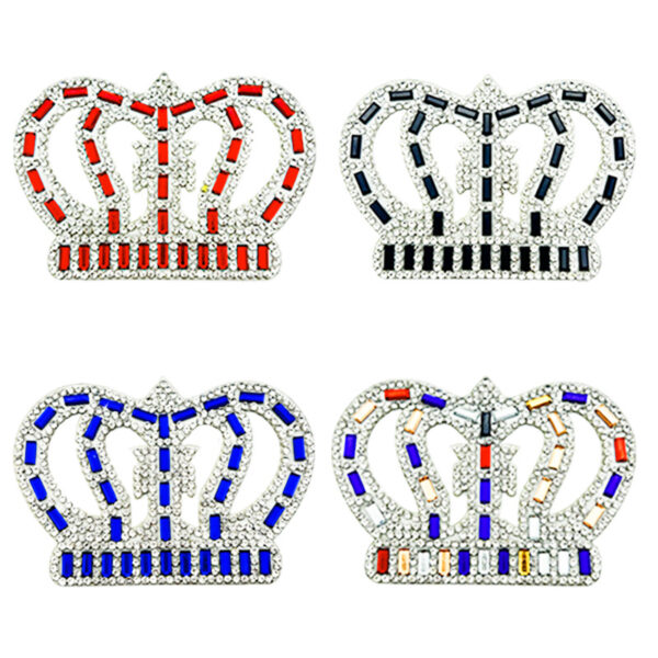 Wholesale Colorful Crown Diamond Embroidery DIY Patches