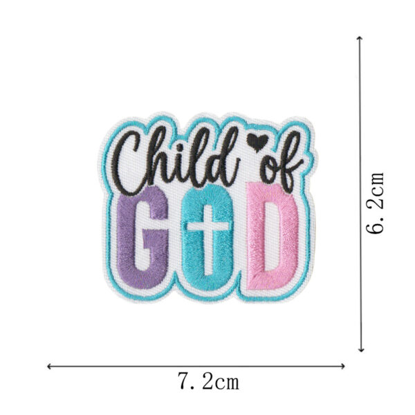 Wholesale Bible ironing embroidered patch cloth