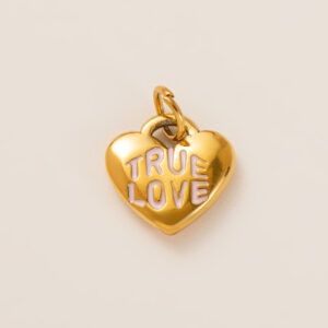Glossy letter pendant