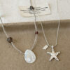 Wholesale Stainless Steel Summer Starfish and Shell Necklace
