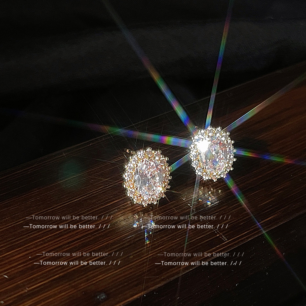 Wholesale Micro inlaid diamond zircon pigeon e earrings