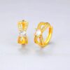 Wholesale Zircon Bow Earrings, Niche Design
