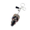 Wholesale Hip-Hop Ghost Head Keychain Crystal Gemstone Diamond