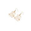 Wholesale Gold openwork number 2026 earrings
