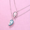 Wholesale Butterfly Love necklace magnet stone necklace alloy necklace