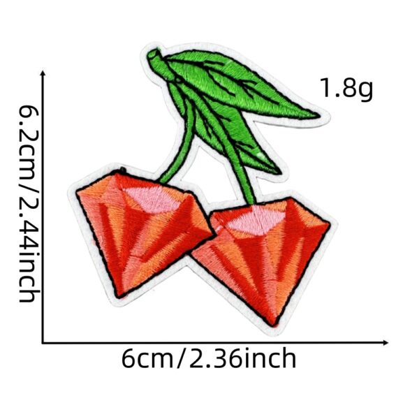 Wholesale Fruit Strawberry Cherry Cartoon Embroidery DIY Patches