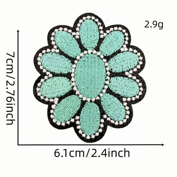 Wholesale Turquoise denim patch