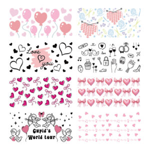 Wholesale Uv Transfer Sticker Glass Cup Crystal Label Crystal Sticker Cross-Border Exclusive for 16oz Glass Cup Special Sticker 23Cmx11Cm