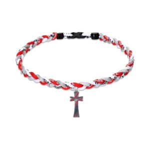 White gray red + cross