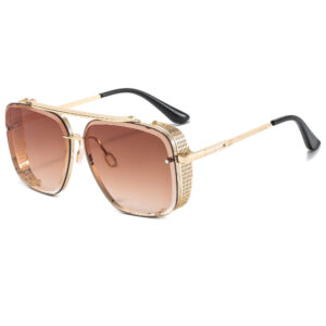 Gold frame progressive shallow tea