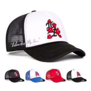Wholesale 25pcs embroidery net cap street couple trucker cap sun protection baseball cap