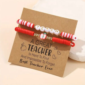 Red two piece set apple teacher