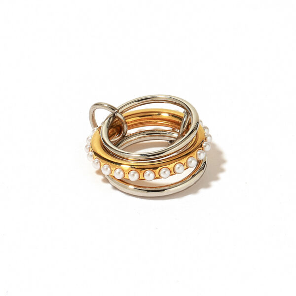 Wholesale Stainless Steel Ring Luxury Gold Stackable Non-Fading Ring