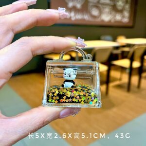 [Platinum Bag] Black Gold Panda / Quantity without keychain: 1 piece