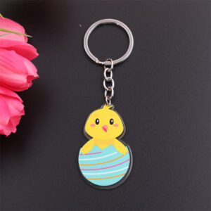 Blue eggshell chick-Keychain