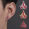Wholesale Niche Design Flame Earrings Retro Simple Elegant Earrings