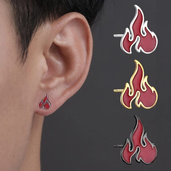 Wholesale Niche Design Flame Earrings Retro Simple Elegant Earrings