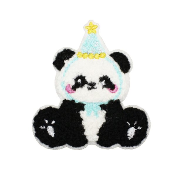 Wholesale Panda-themed embroidered patch