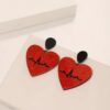 Wholesale Valentine's Day earrings love Sky Wings acrylic stitching earrings elegant earrings