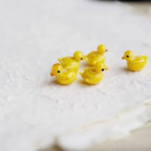 Wholesale 10pcs Small yellow duck creative Beads
