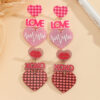 Wholesale Valentine's Day Love Sparkling Acrylic Earrings