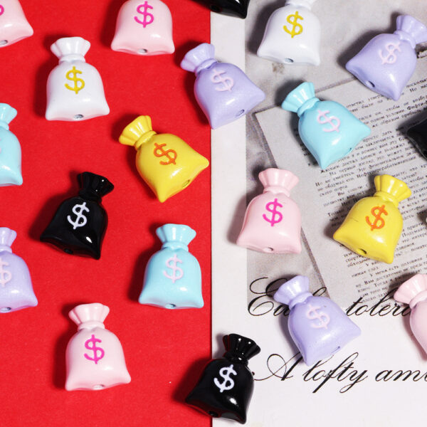 O1CN01uWpLUS1DdyAVwSn5C_2491030240-0-cib Wholesale Pendant/charm Shaped Like a Money Bag Acrylic Beads