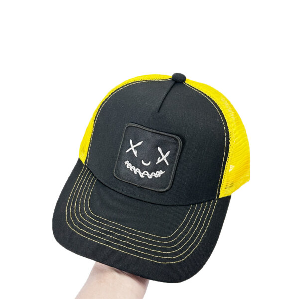 Wholesale Smiley Face Embroider Hip-Hop Hats Mesh Hats