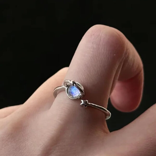 Wholesale Happy Planet astronaut couple adjustable ring