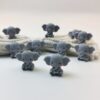 Wholesale 10pcs Cute grey elephant cartoon 3D Focal Beads