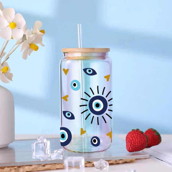 Wholesale UV Transfer Paste Glass Crystal Label Crystal Paste Cross-border Special Paste for 16oz Glass Cup 23cmX11cm