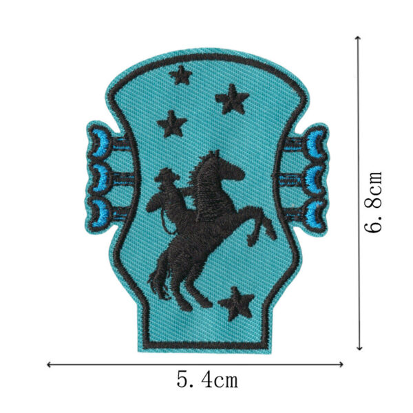 Wholesale Blue Letter Lightning Embroidery Patch