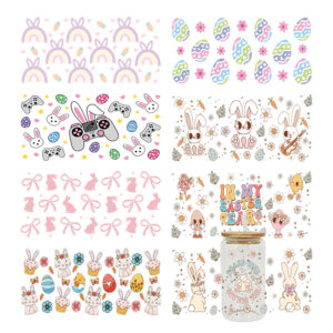 Wholesale UV Transfer Paste Glass Crystal Label Crystal Paste Cross-border Special Paste for 16oz Glass Cup 23cmX11cm