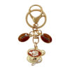 Wholesale Coee c coee bean metal keychain