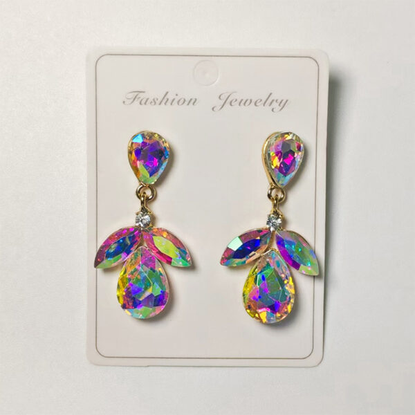 O1CN01udV43j276dqM1HCDv_2221154257748-0-cib Wholesale Cross-Border Amazon Hot-Selling Diamond-Encrusted Earrings, Multi-Layered Leaf Earrings, High-End Earrings Wholesale Earrings