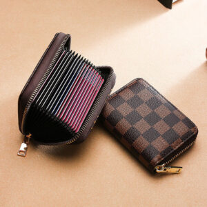 Wholesale Anti Corruption Magnetic Card Bag Multi functional Grid Zero Wallet