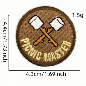 Cartoon round cloth sticker 15 #
