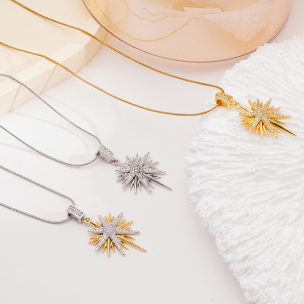 Wholesale Necklace Women's All-match Bamang Star Pendant Titanium Steel Clavicle Chain