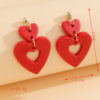 Wholesale Valentine's Day Soft Ceramic Romantic Love Earrings