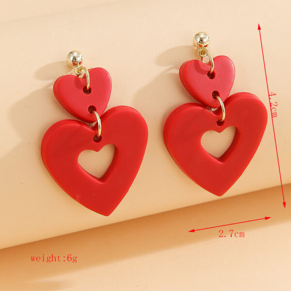 Wholesale Valentine's Day Soft Ceramic Romantic Love Earrings