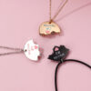 Wholesale children's necklace three-piece set necklace heart-shaped clavicle chain