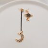 O1CN01ujznt31jEpjHkUu6p_2212072154517-0-cib Wholesale Moon Saturn Pendant Asymmetric Long Earrings