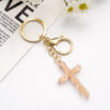 Wholesale Flower Cross Keychain