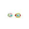 Wholesale Luminous 16mm hand-painted through-hole loose beads diy beaded mixed necklace mobile phone chain pendant string pen jewelry aessories