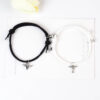 Wholesale Couple Key Lock Magnetic Suction Bracelet Hand Woven